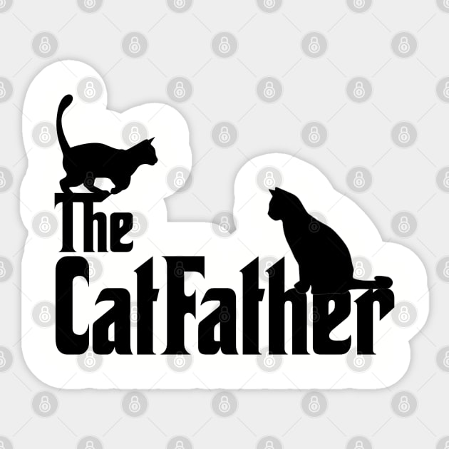 The CatFather Sticker by KayBee Gift Shop